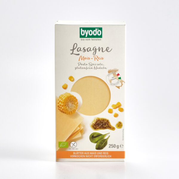 Lasanjeplaadid maisi-riisijahust 250g Byodo